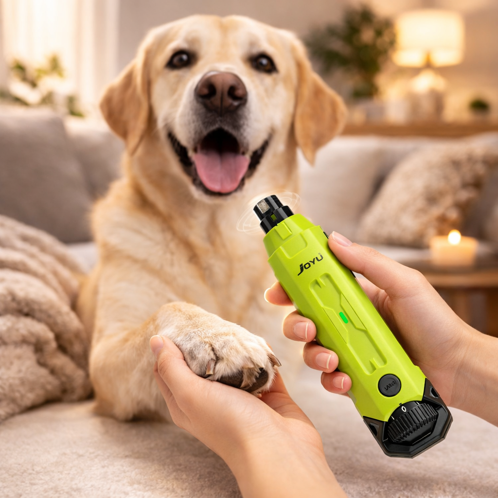 GroomPro | Dog Nail Grinder with 6-Speed Settings & Whisper-Quiet Design | Safe Trimming for All Breeds 0