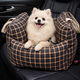 Luxury Dog Car Seat Bed with Waterproof Design & Adjustable Safety Leashes for Secure Travel 7