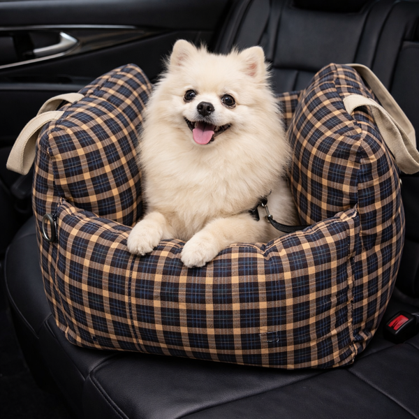 Luxury Dog Car Seat Bed with Waterproof Design & Adjustable Safety Leashes for Secure Travel 7