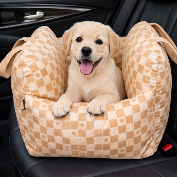 Luxury Dog Car Seat Bed with Waterproof Design & Adjustable Safety Leashes for Secure Travel 9