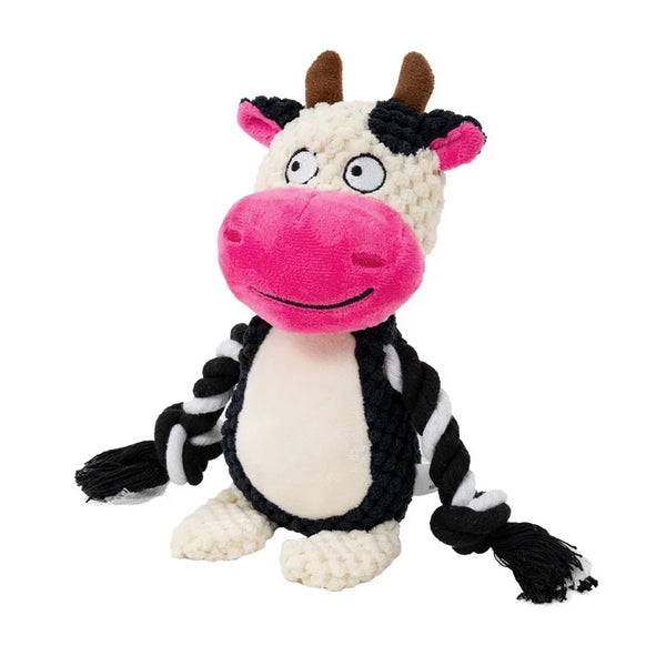 Squeaky Plush Dog Chew Toy | Durable Interactive Rattle Toy for Small & Medium Dogs