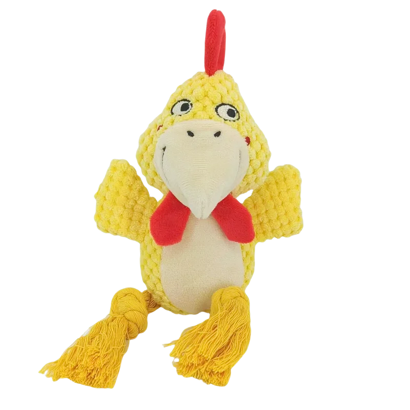Squeaky Plush Dog Chew Toy | Durable Interactive Rattle Toy for Small & Medium Dogs