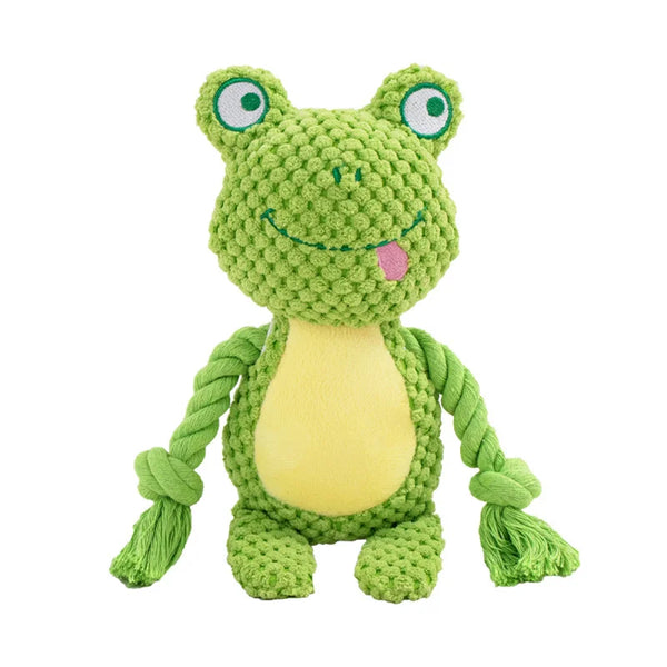Squeaky Plush Dog Chew Toy | Durable Interactive Rattle Toy for Small & Medium Dogs