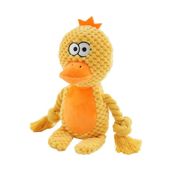 Squeaky Plush Dog Chew Toy | Durable Interactive Rattle Toy for Small & Medium Dogs