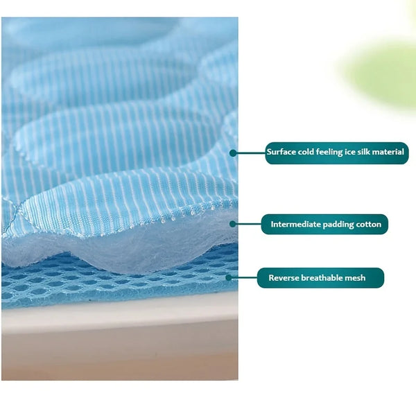 Pet Comfort | Extra Large Dog Cooling Mat with Soft Ice Silk Fabric | Durable Reversible Design for Year-Round Use 3