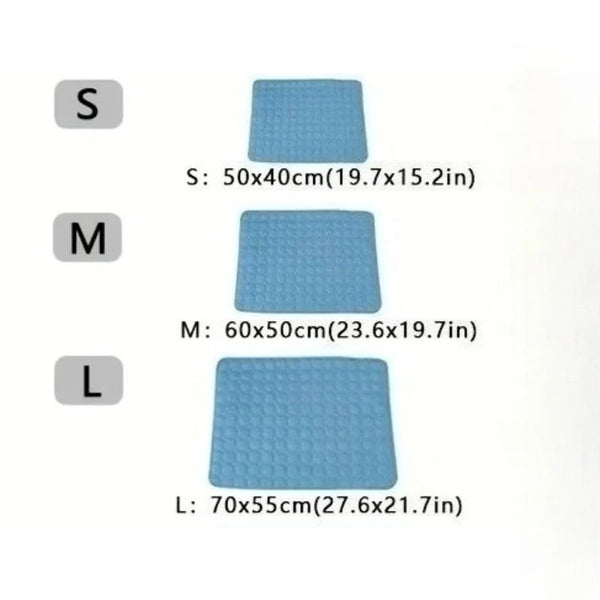Pet Comfort | Extra Large Dog Cooling Mat with Soft Ice Silk Fabric | Durable Reversible Design for Year-Round Use 5