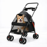 Pet Companion | Lightweight Dog & Cat Stroller with Breathable Mesh Panels | Easy Travel Solution for Comfort and Security 1