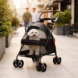 Pet Companion | Lightweight Dog & Cat Stroller with Breathable Mesh Panels | Easy Travel Solution for Comfort and Security 2