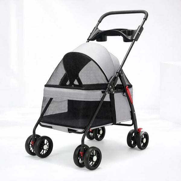 Pet Companion | Lightweight Dog & Cat Stroller with Breathable Mesh Panels | Easy Travel Solution for Comfort and Security 8