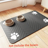 Pet Feeding Mat | Absorbent Waterproof Dog Food Mat with Anti-Slip Backing | Easy Clean Design for Mess-Free Eating Area 0