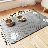 Pet Feeding Mat | Absorbent Waterproof Dog Food Mat with Anti-Slip Backing | Easy Clean Design for Mess-Free Eating Area 10