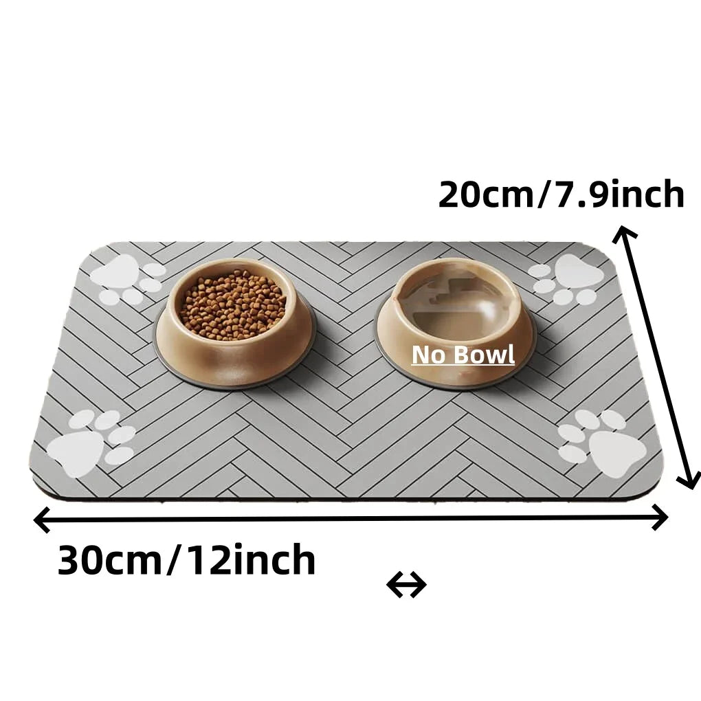 Pet Feeding Mat | Absorbent Waterproof Dog Food Mat with Anti-Slip Backing | Easy Clean Design for Mess-Free Eating Area 16