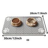 Pet Feeding Mat | Absorbent Waterproof Dog Food Mat with Anti-Slip Backing | Easy Clean Design for Mess-Free Eating Area 16