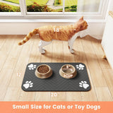 Pet Feeding Mat | Absorbent Waterproof Dog Food Mat with Anti-Slip Backing | Easy Clean Design for Mess-Free Eating Area 3