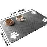 Pet Feeding Mat | Absorbent Waterproof Dog Food Mat with Anti-Slip Backing | Easy Clean Design for Mess-Free Eating Area 6
