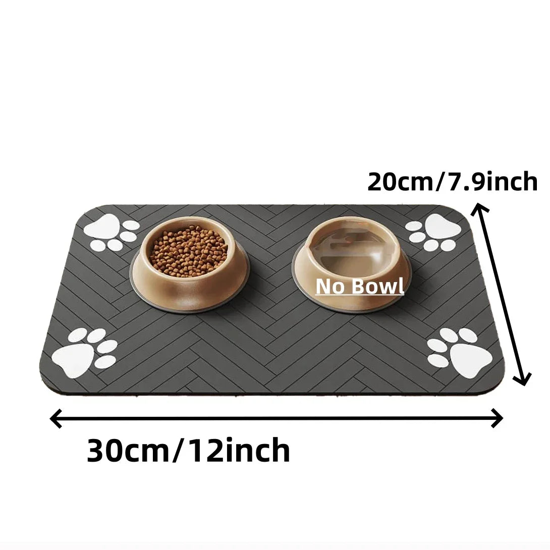 Pet Feeding Mat | Absorbent Waterproof Dog Food Mat with Anti-Slip Backing | Easy Clean Design for Mess-Free Eating Area 9