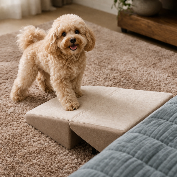 Pet Mobility Solutions | Dog Ramp & Stairs with Non-Slip Surface | Foldable Design for Easy Access to Beds and Cars 5