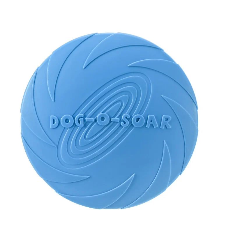 Rubber Flying Disc Dog Toy | Safe Interactive Fetch Toy for Dogs & Cats