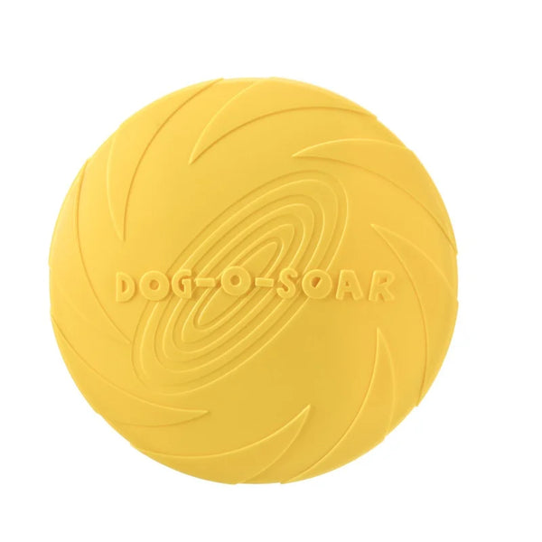 Rubber Flying Disc Dog Toy | Safe Interactive Fetch Toy for Dogs & Cats