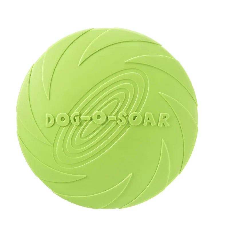 Rubber Flying Disc Dog Toy | Safe Interactive Fetch Toy for Dogs & Cats