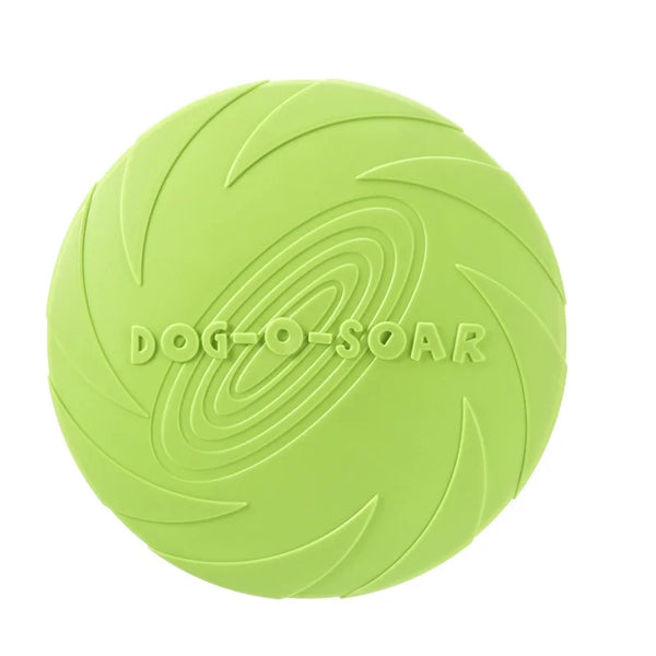 Rubber Flying Disc Dog Toy | Safe Interactive Fetch Toy for Dogs & Cats