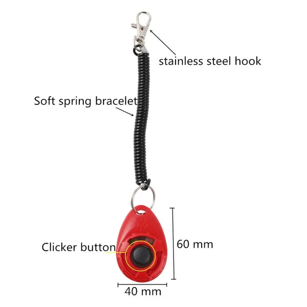Pet Training Clicker | Adjustable Wrist Strap Clicker for Dog & Cat Training