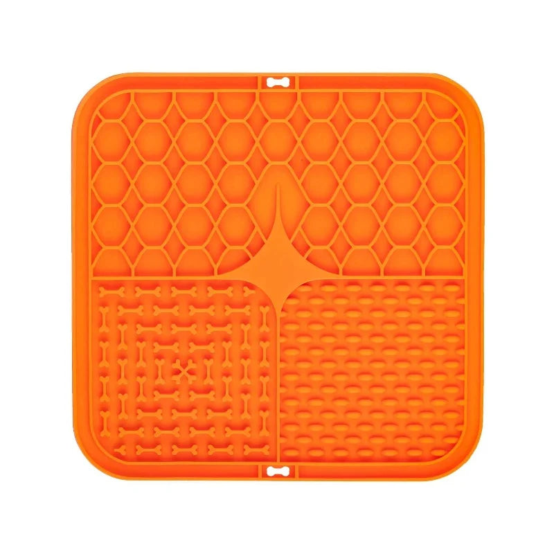 Silicone Slow Feeding Mat for Dogs with Non-Slip Design | Versatile Tool for Stress-Free Bathing and Training