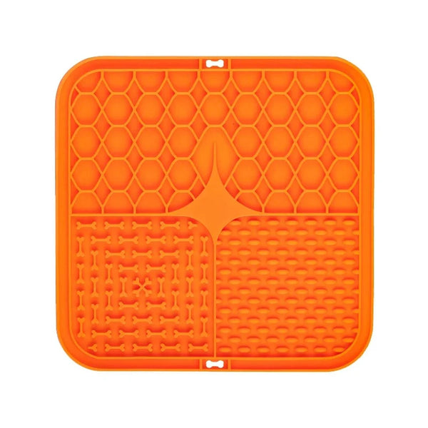 Silicone Slow Feeding Mat for Dogs with Non-Slip Design | Versatile Tool for Stress-Free Bathing and Training