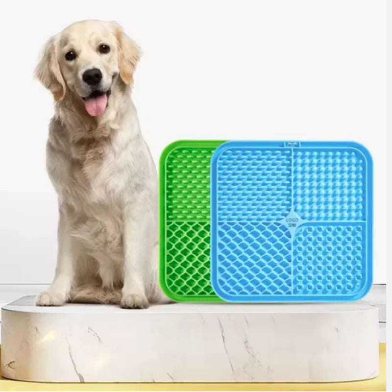 Silicone Slow Feeding Mat for Dogs with Non-Slip Design | Versatile Tool for Stress-Free Bathing and Training