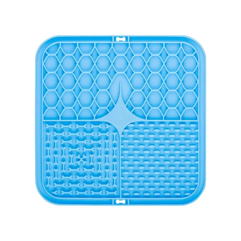Silicone Slow Feeding Mat for Dogs with Non-Slip Design | Versatile Tool for Stress-Free Bathing and Training