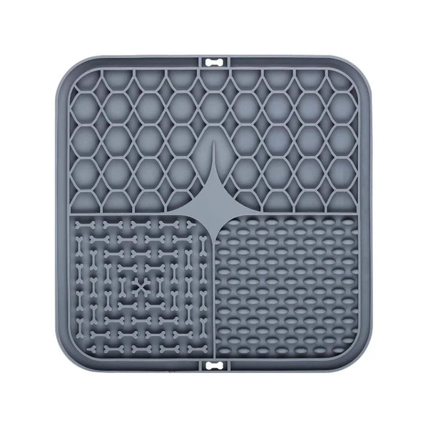 Silicone Slow Feeding Mat for Dogs with Non-Slip Design | Versatile Tool for Stress-Free Bathing and Training