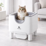 Smart Cat Litter Box | Automatic Self-Cleaning with Odor Control | Open-Top Design for Stress-Free Use 0