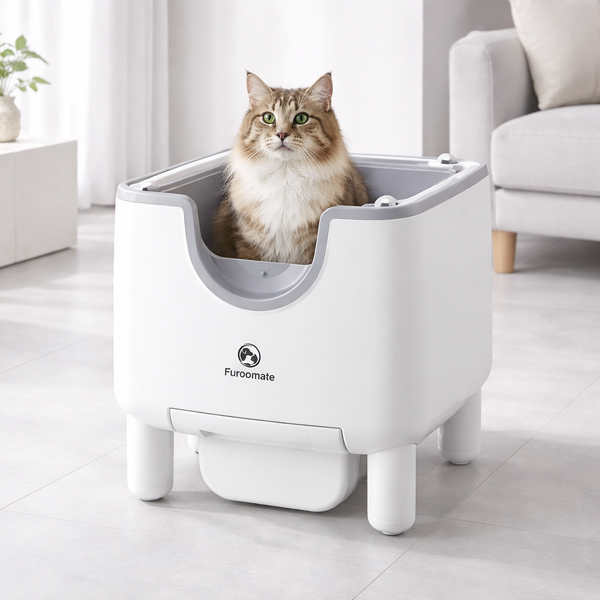 Smart Cat Litter Box | Automatic Self-Cleaning with Odor Control | Open-Top Design for Stress-Free Use 0