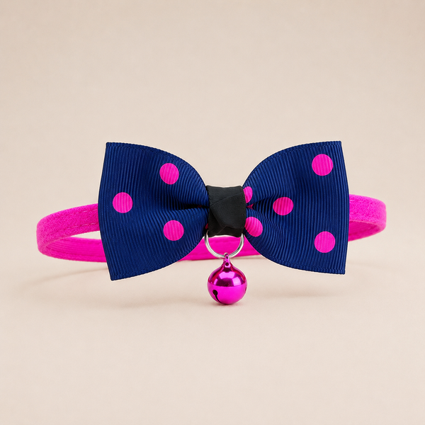 Adjustable Dog & Cat Bow Tie with Bell | Pet Collar Accessory