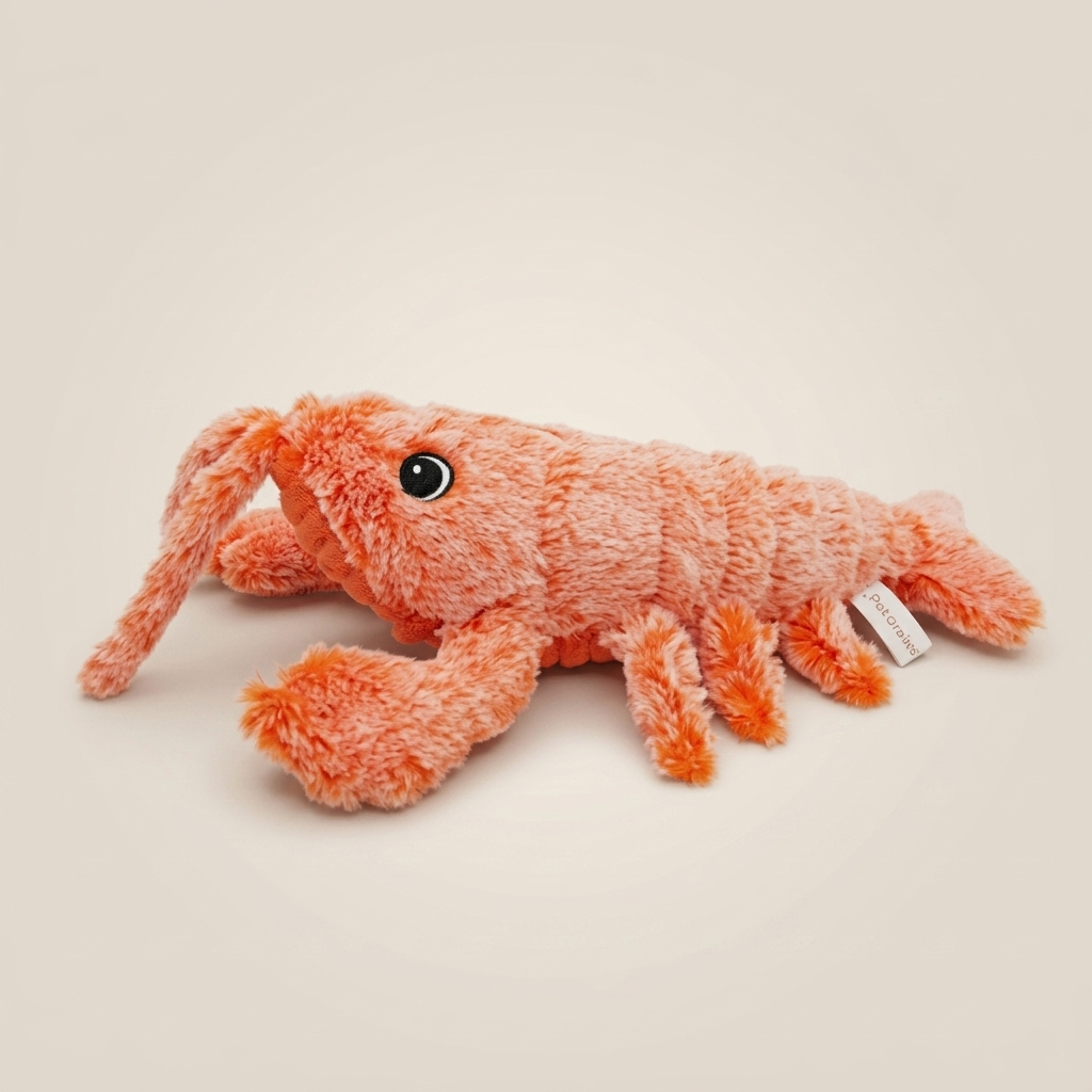 Electric Jumping Lobster Plush Cat Toy | USB Rechargeable Interactive Pet Toy