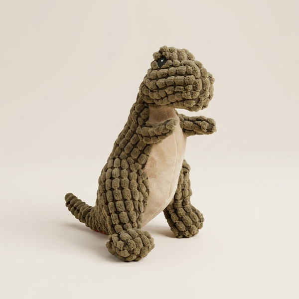 Plush Dinosaur Squeaky Dog Toy | Soft Corn Velvet Chew Toy for Dogs & Cats