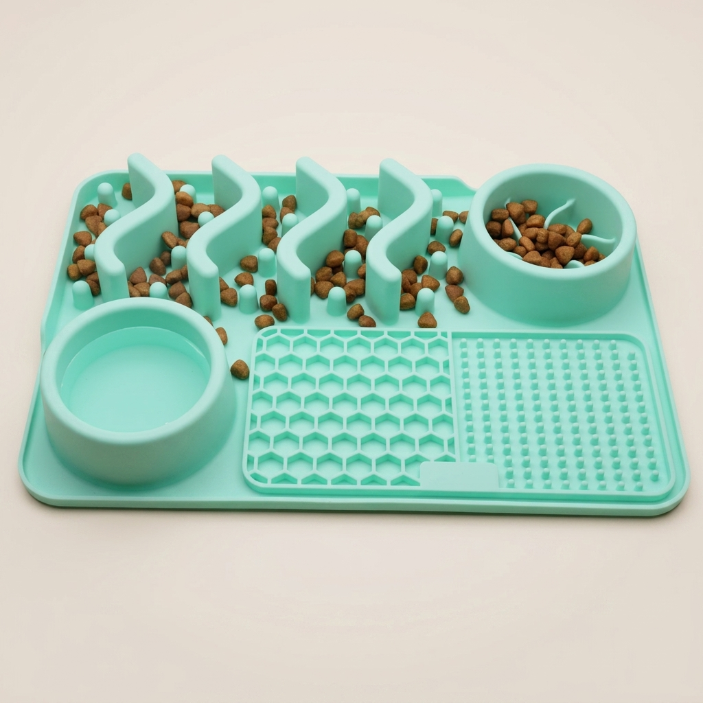 Silicone Dog Lick Mat | Slow Feeder Enrichment Mat for Dogs & Cats