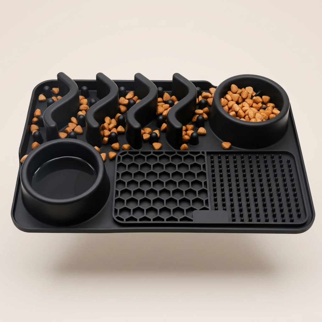 Silicone Dog Lick Mat | Slow Feeder Enrichment Mat for Dogs & Cats