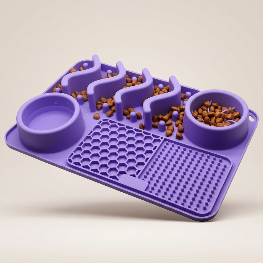 Silicone Dog Lick Mat | Slow Feeder Enrichment Mat for Dogs & Cats