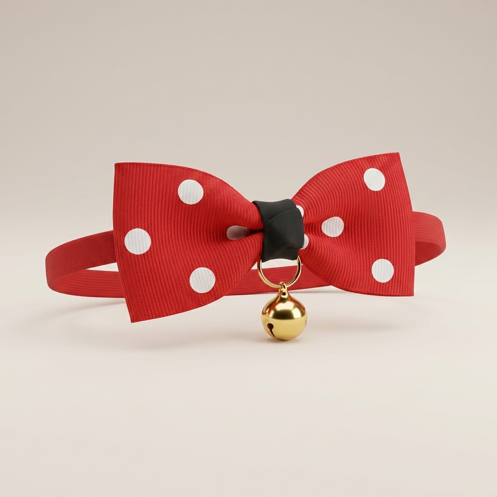 Adjustable Dog & Cat Bow Tie with Bell | Pet Collar Accessory