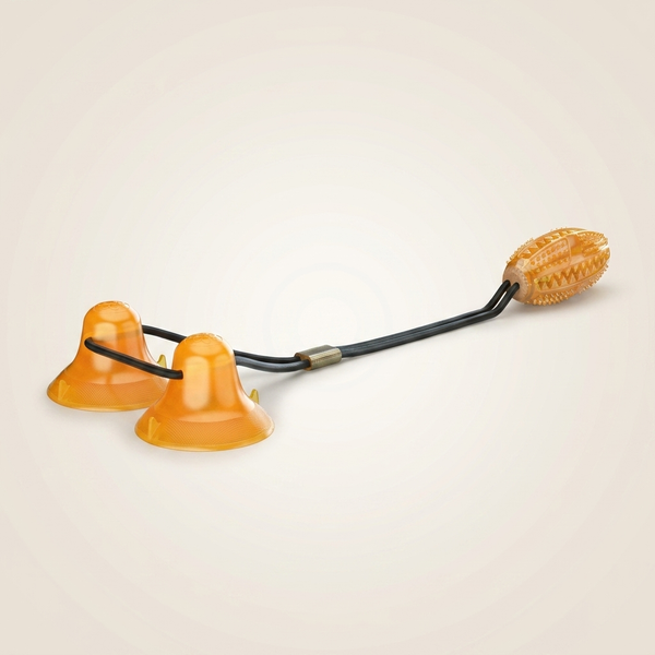 Double Tug Rope Ball Suction Cup Dog Toy | Molar Bite & Tug Toy for Dogs