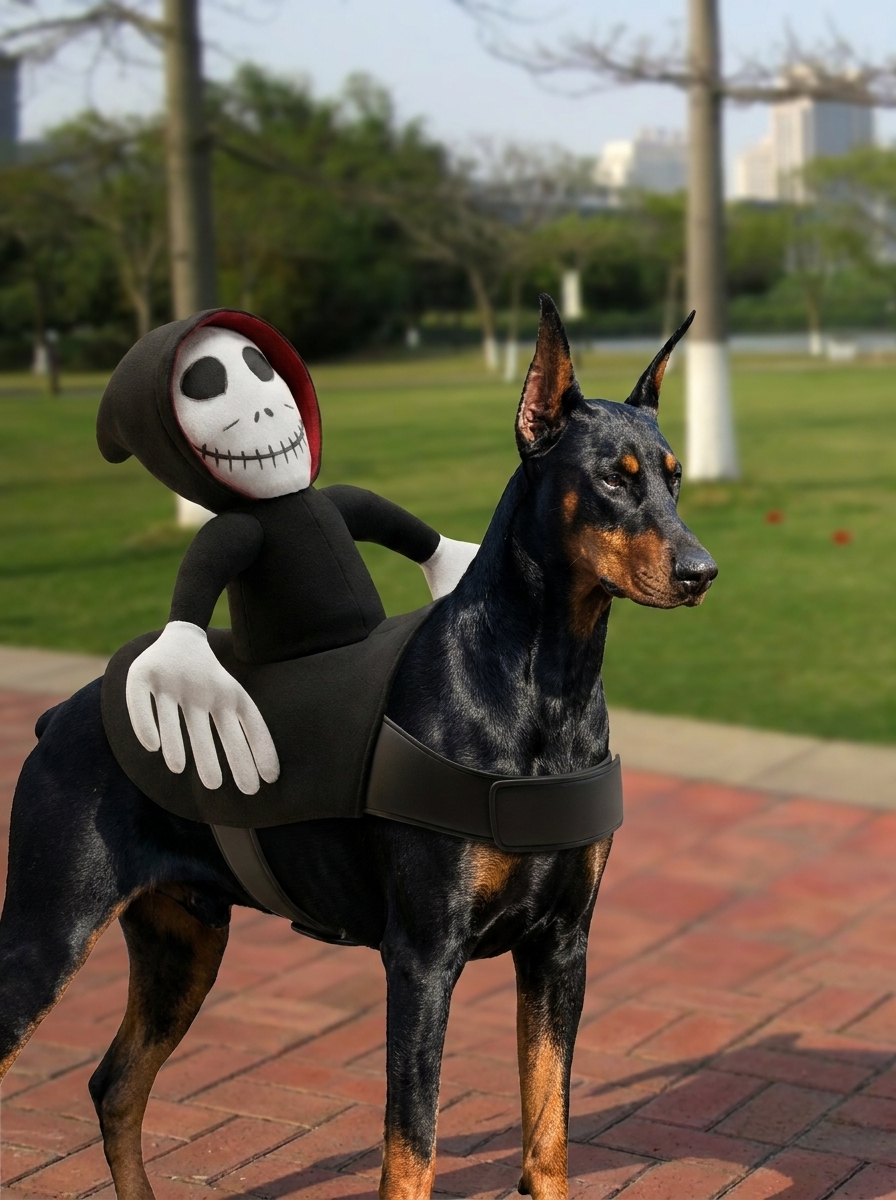 Halloween Horror Pet Costume | Scary Mask Dress-Up for Dogs & Cats