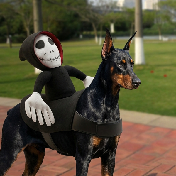 Halloween Horror Pet Costume | Scary Mask Dress-Up for Dogs & Cats