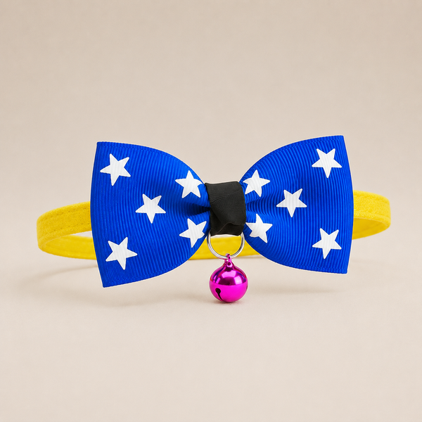 Adjustable Dog & Cat Bow Tie with Bell | Pet Collar Accessory